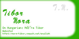 tibor mora business card